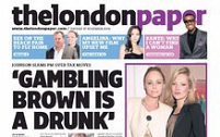 © thelondonpaper Schlagzeile: Gambling Brown Is A Drunk